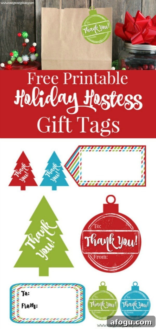 Free Printable Christmas Gift Tags. #christmas #christmasgifttags #printablechristmasgifttags