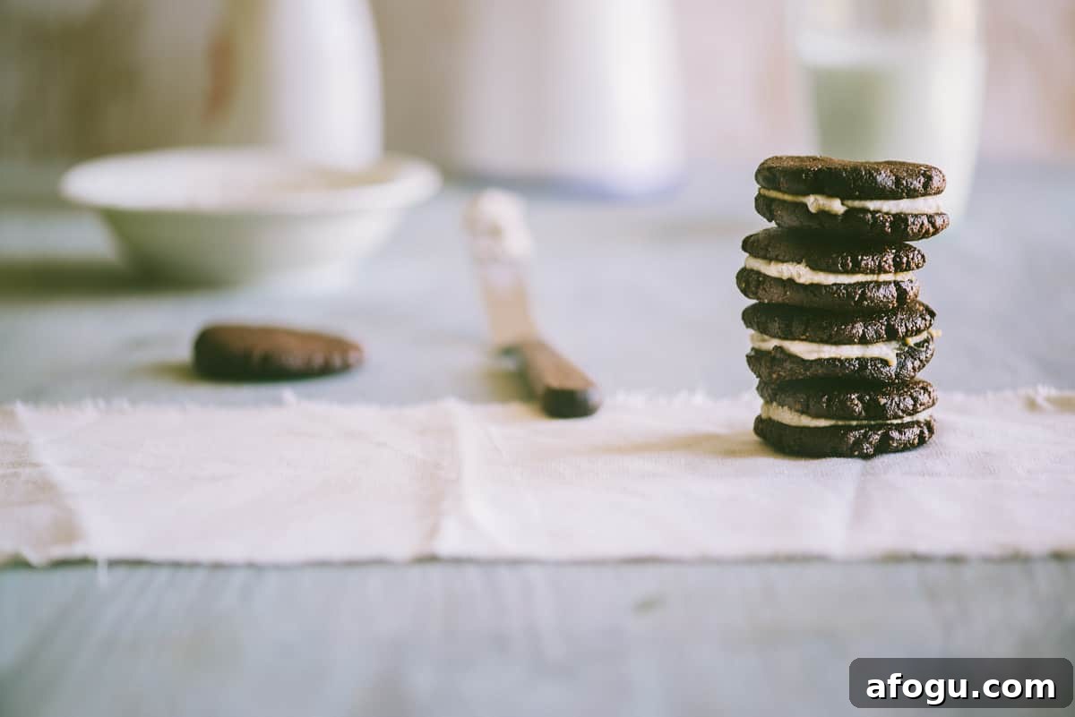 homemade Oreo cookies