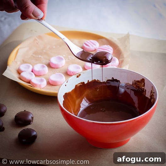 Sugar-Free Cream Cheese Candy Recipes for Low-Sugar Desserts 6 Sugar-Free Cream Cheese Candies; Dipping Frozen Candies in Melted Dark Chocolate | Low-Carb, So Simple!