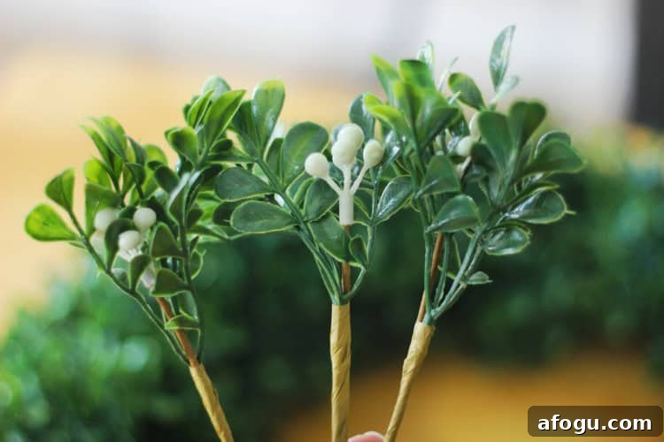 boxwood wreath picks