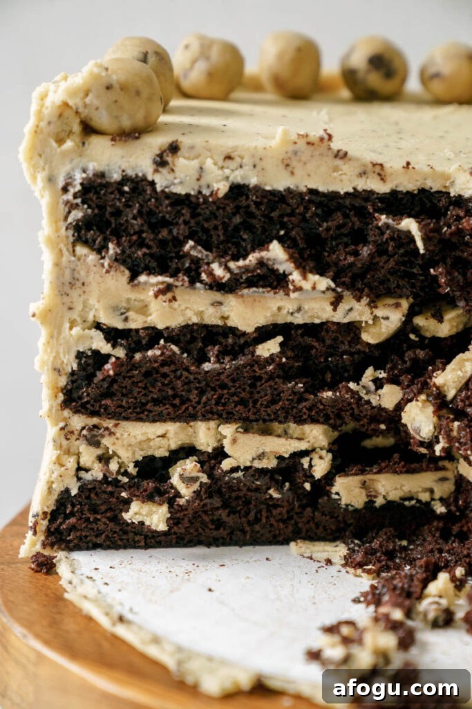 Served cake