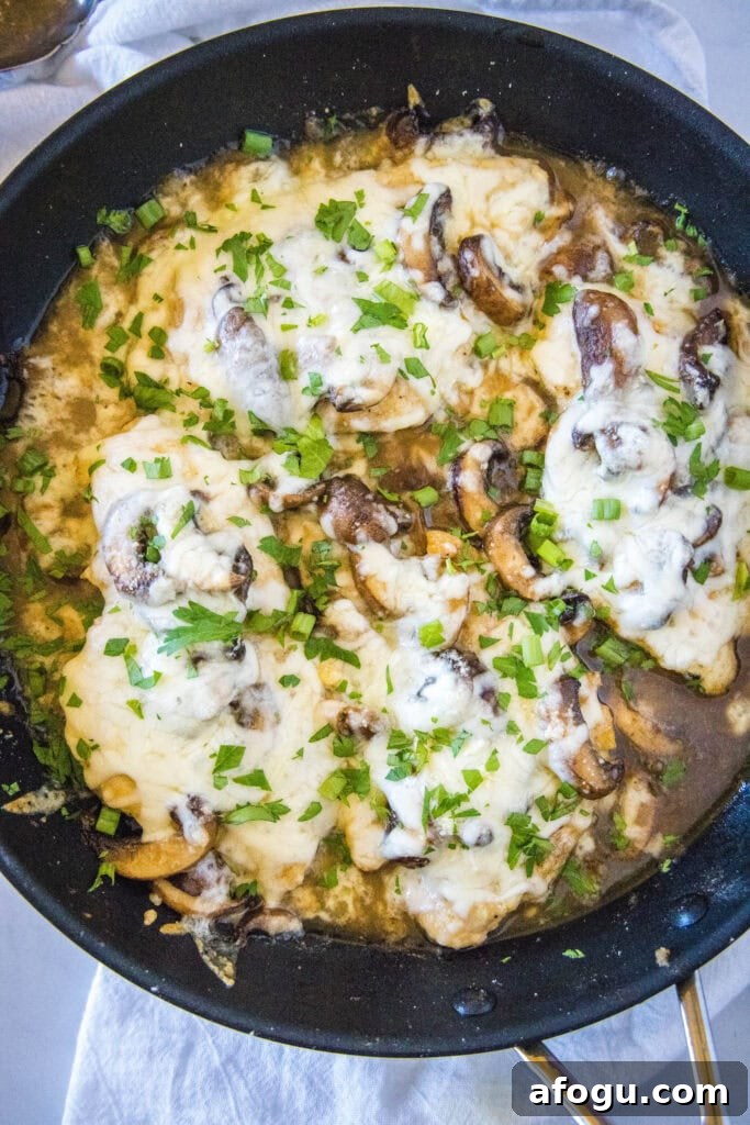 chicken lombardy in a skillet
