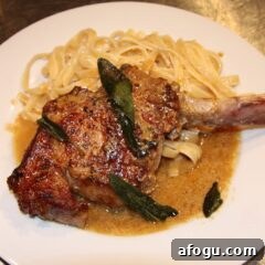 Lemon Sage Veal Chops with Creamy Mascarpone Sauce 4 veal chop with lemon, sage and mascarpone