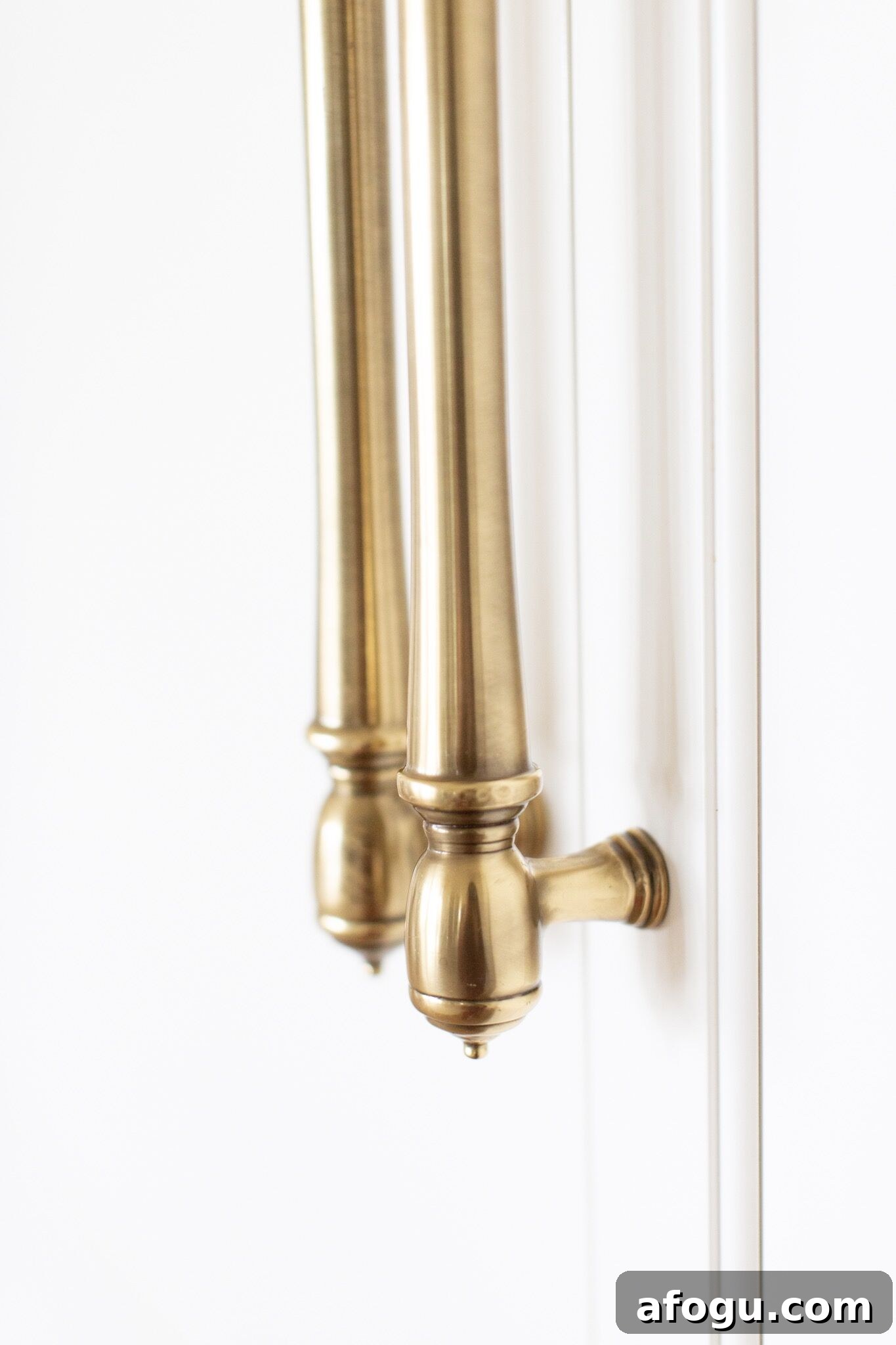 antique French brass Emtek hardware