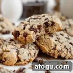 Light golden sugar-free chocolate chip cookies loaded with sugar-free chocolate chips.