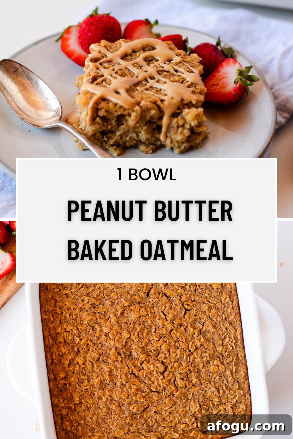 peanut butter baked oatmeal