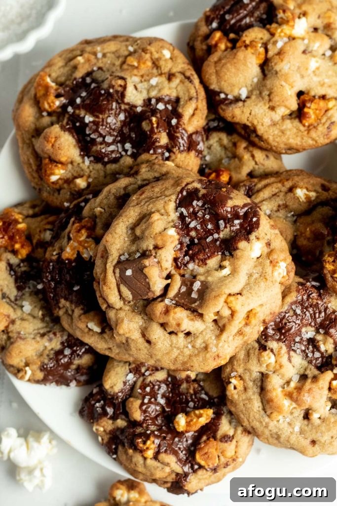 Close-up of cookie interior