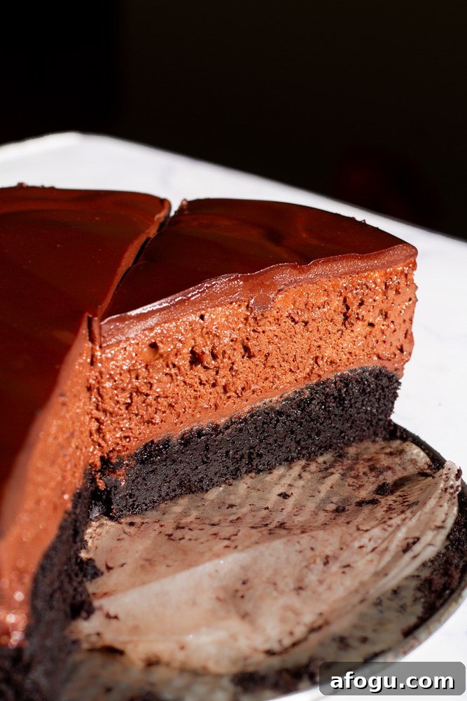 triple chocolate mousse cake