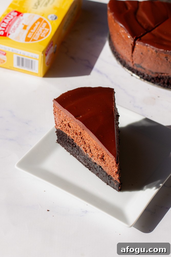 triple chocolate mousse cake