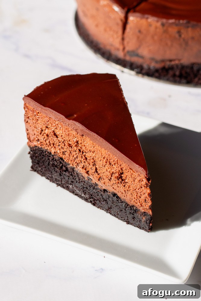 triple chocolate mousse cake