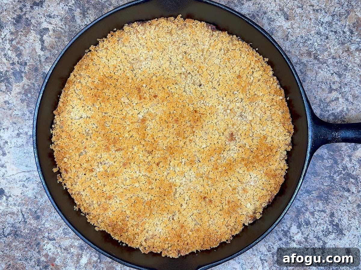 Creamy Cauliflower and Cheese Casserole Recipe 7 Mashed cauliflower and cheese casserole baked until the breadcrumbs are toasted.