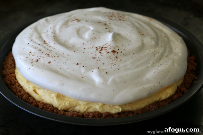 Gluten-free Eggnog Pie