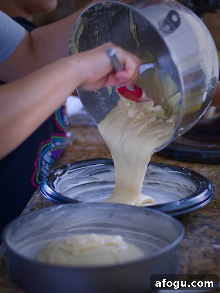 Batter in pans