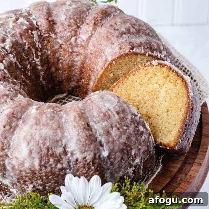 Butter Cake with Rum Glaze