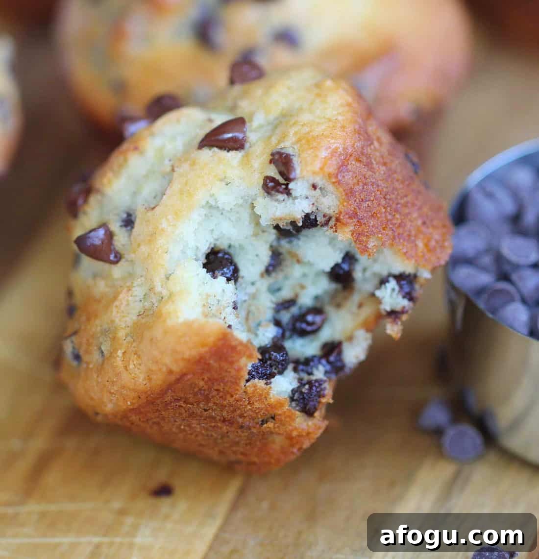 Bakery-Style Chocolate Chip Yogurt Muffins Recipe 4 greek yogurt chocolate chip muffins