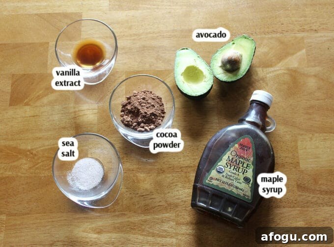 Chocolate frosting ingredients.