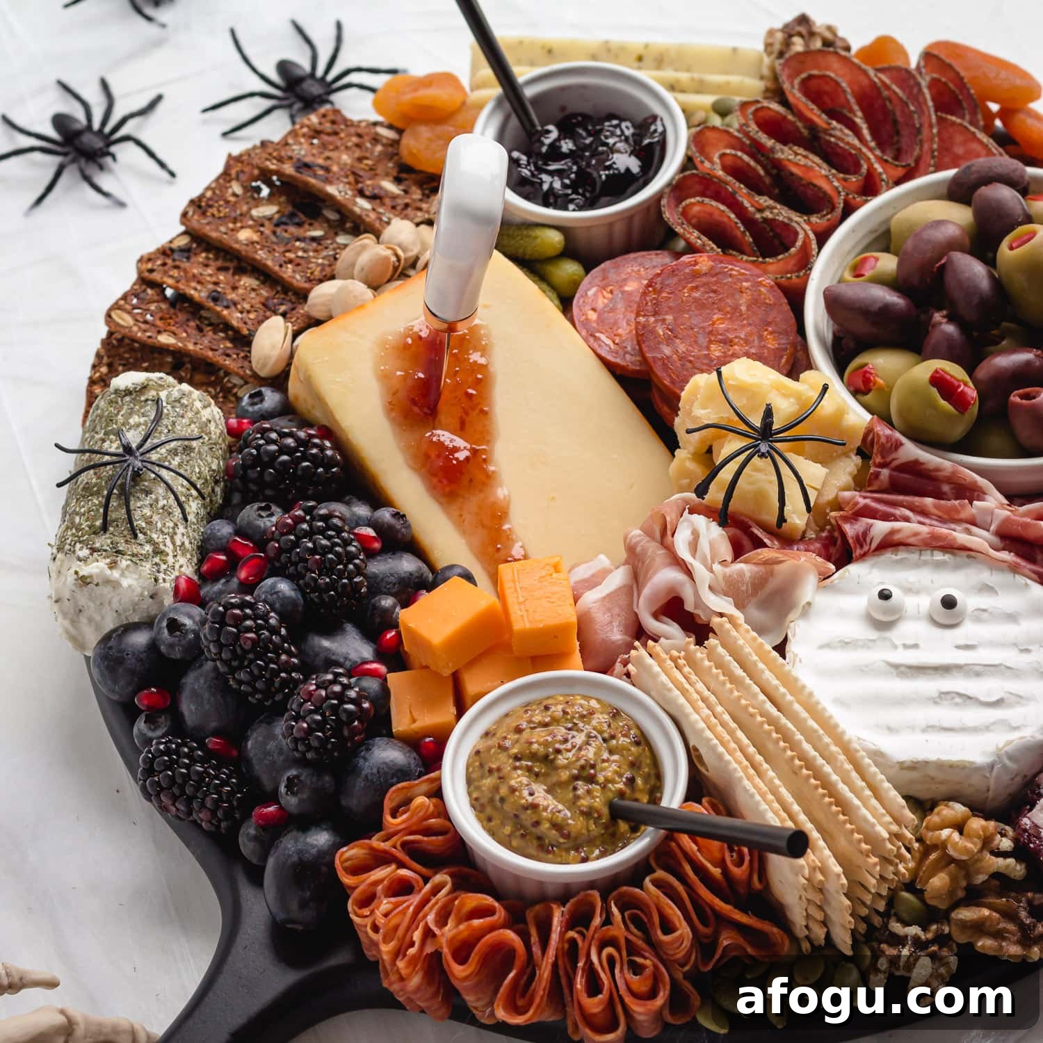 A simple Halloween charcuterie board.