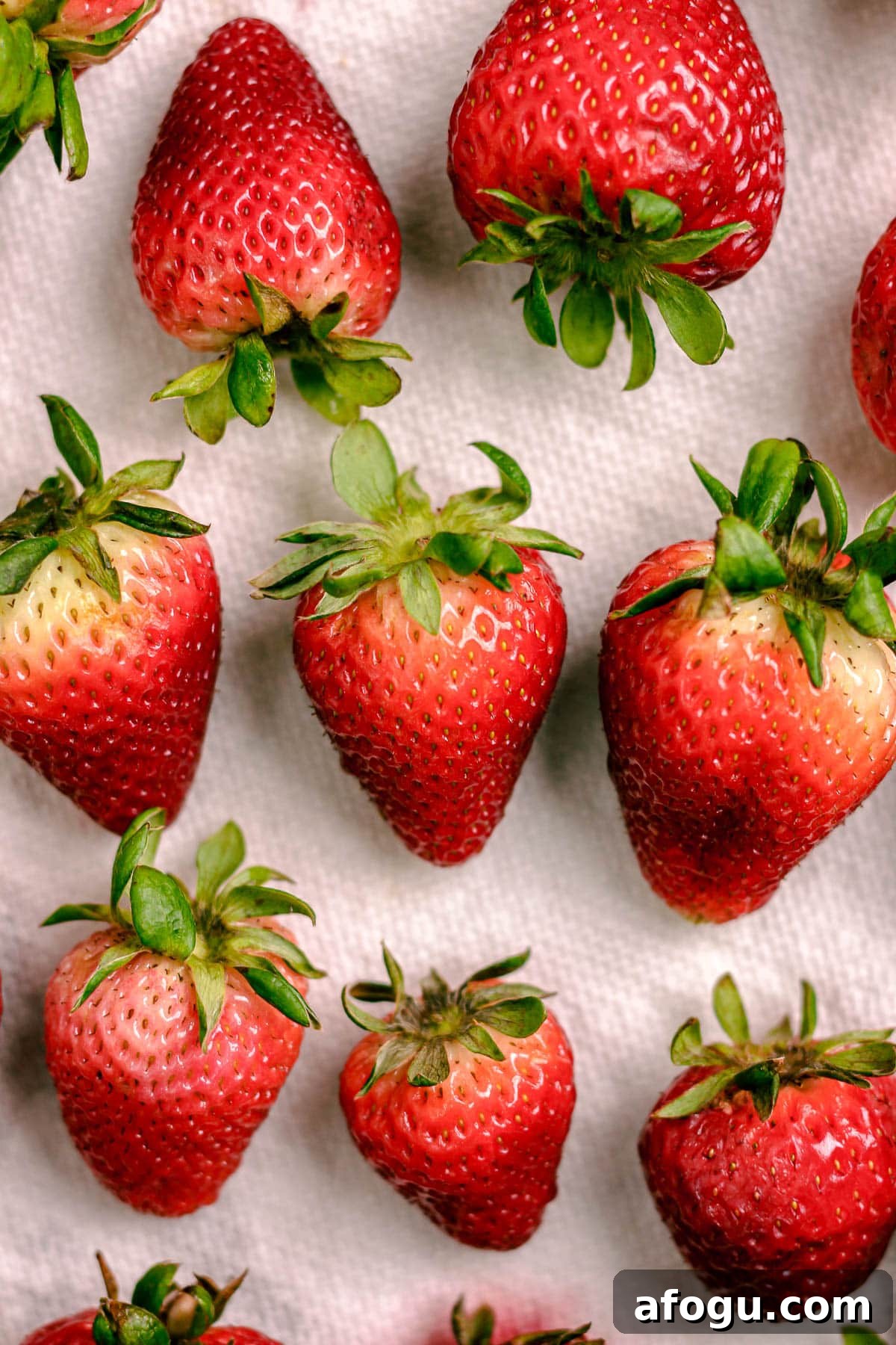 Washing strawberries