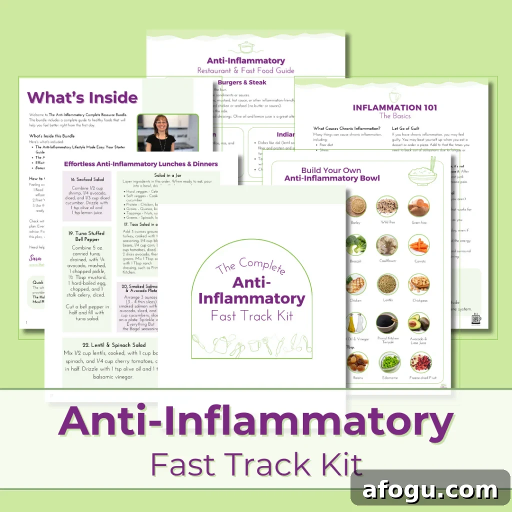 Anti-inflammatory fast track kit
