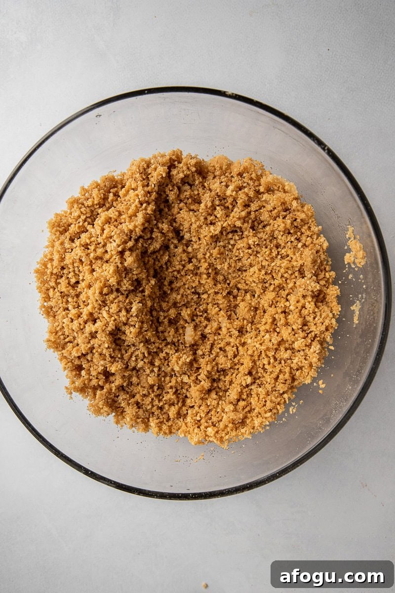 Graham crackers in a bowl