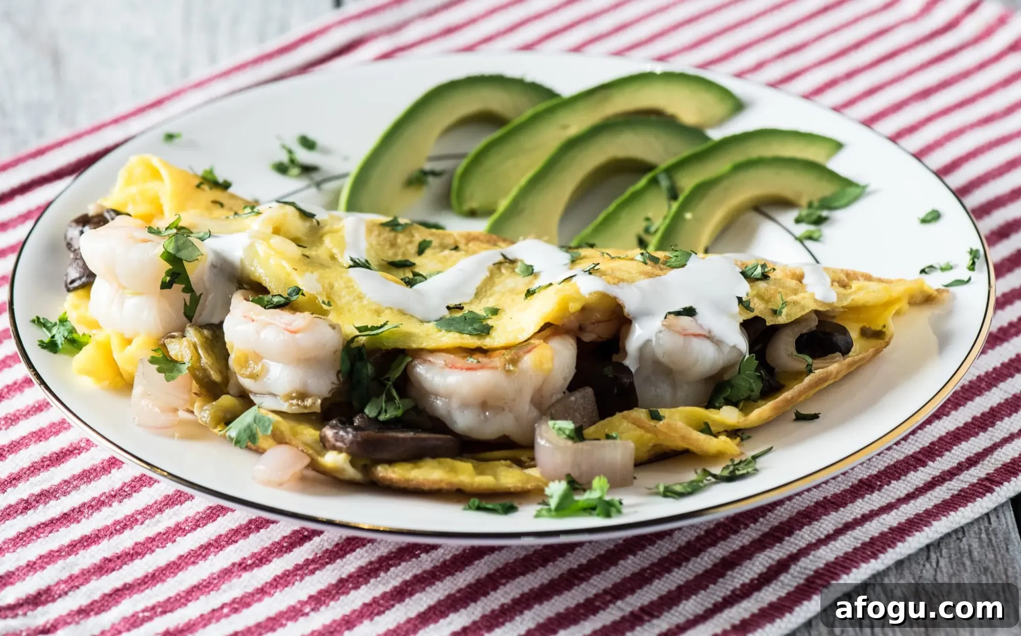 Spicy Shrimp and Green Chile Omelet Recipe 8 Shrimp and Green Chili Omelette