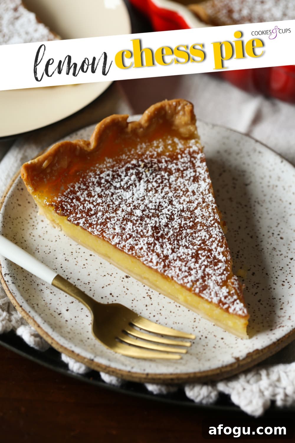 Classic Lemon Chess Pie Recipe — Tangy Southern Dessert 10 Lemon Chess Pie Pinterest Image