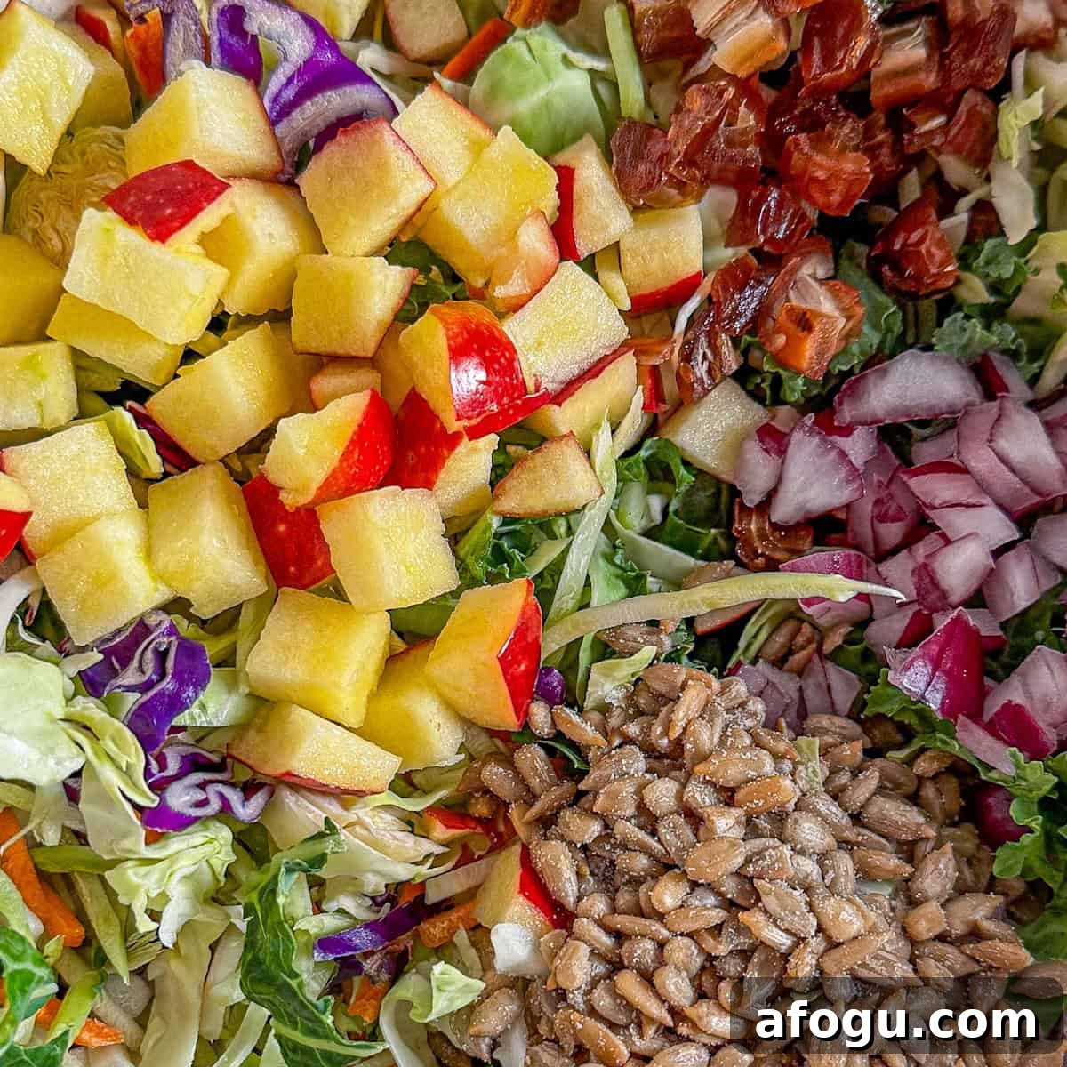 how to make kale apple slaw