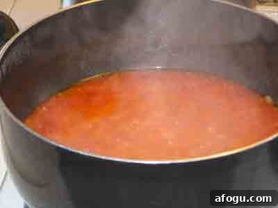 The sauce is done.
