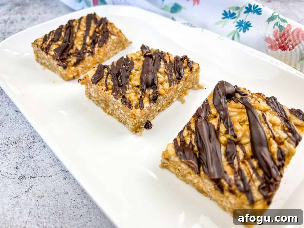 Four pieces of molly bars on a white plate.