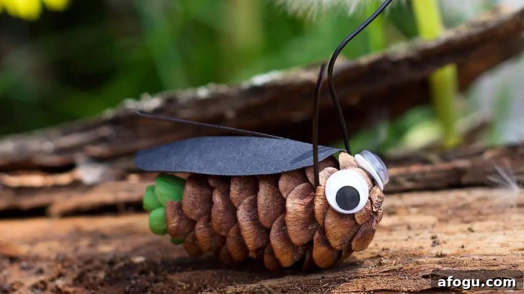 15 Pine Cone Crafts for Rustic Home Decor and Seasonal DIY 3 Pine Cone Fireflies