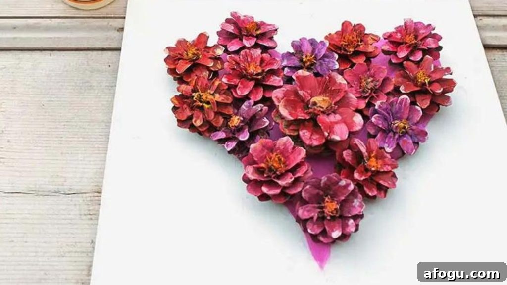 15 Pine Cone Crafts for Rustic Home Decor and Seasonal DIY 5 arranging pinecone flower