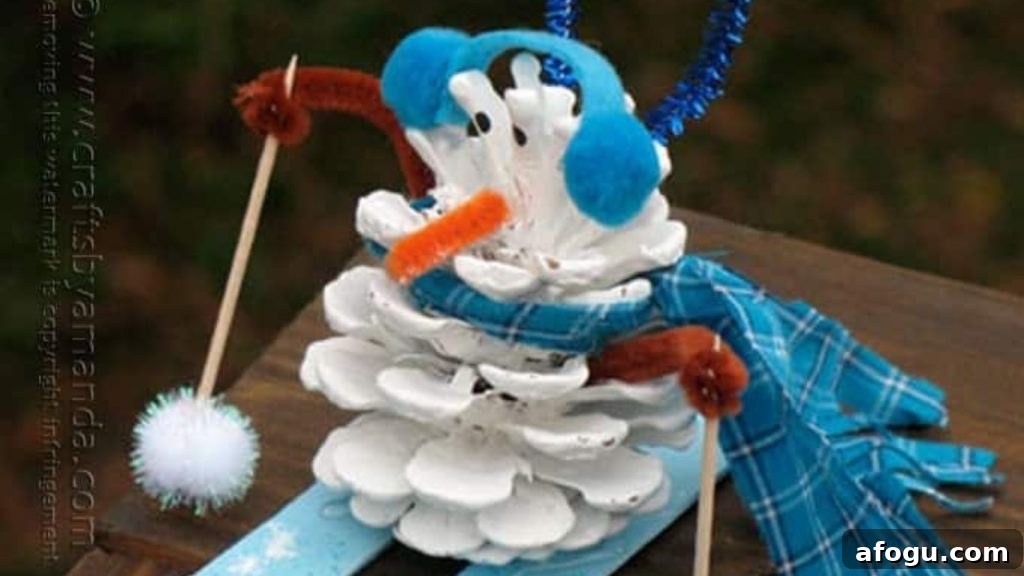 15 Pine Cone Crafts for Rustic Home Decor and Seasonal DIY 10 Pinecone Snowman Ornament