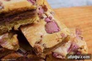 Ruby KitKat Blondies close-up