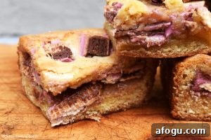 Ruby KitKat Blondies gooey centre