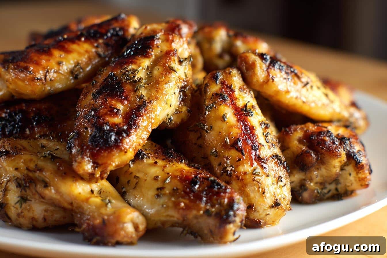 chicken wings on blackstone