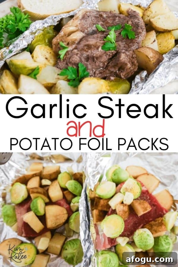 Image for Garlic Steak and Potato Foil Packs