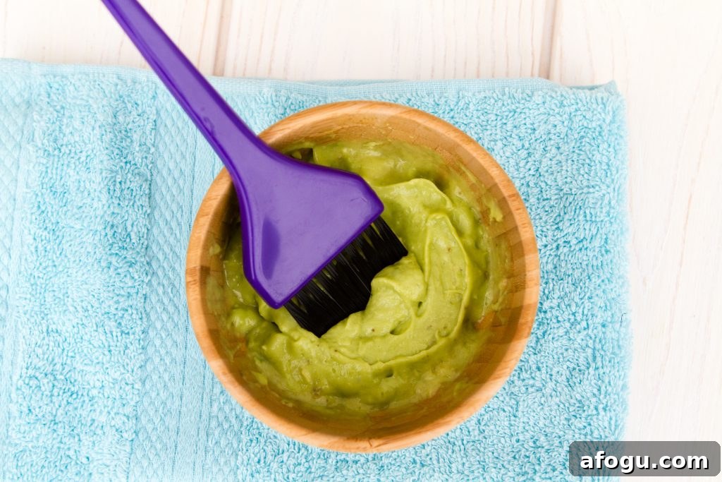 Avocado honey face mask