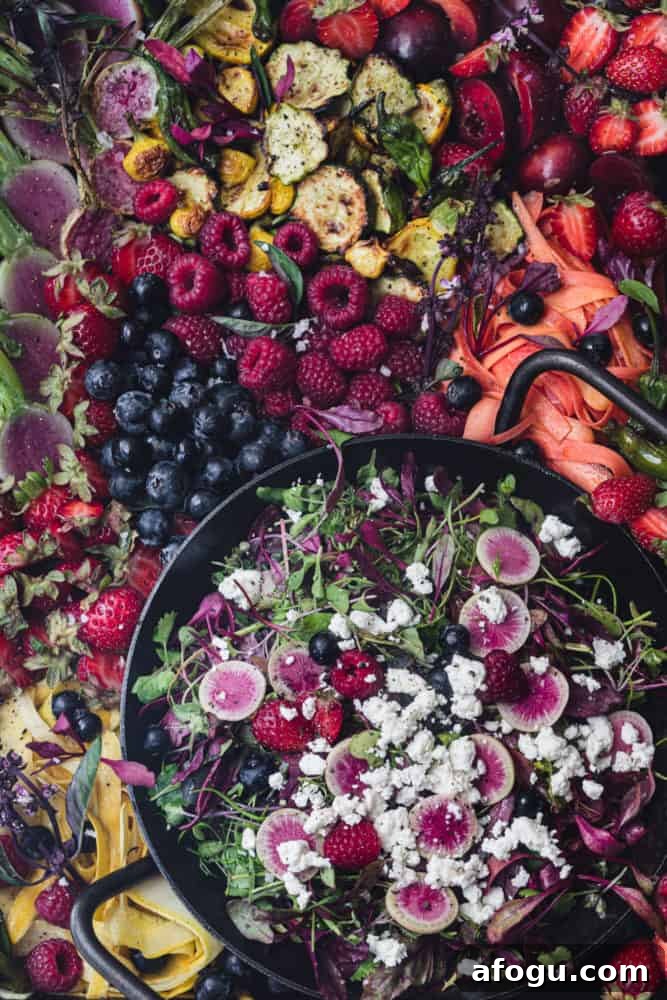 Summer Salad Recipe That Keeps Giving All Season Long 8 Finished summer salad farmers market bounty board! with raw and cooked veggies, greens, fresh fruit and cheese.