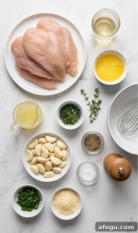 Garlic Lovers Baked Chicken ingredients