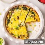 healthy spinach mushroom & feta quiche with sweet potato crust