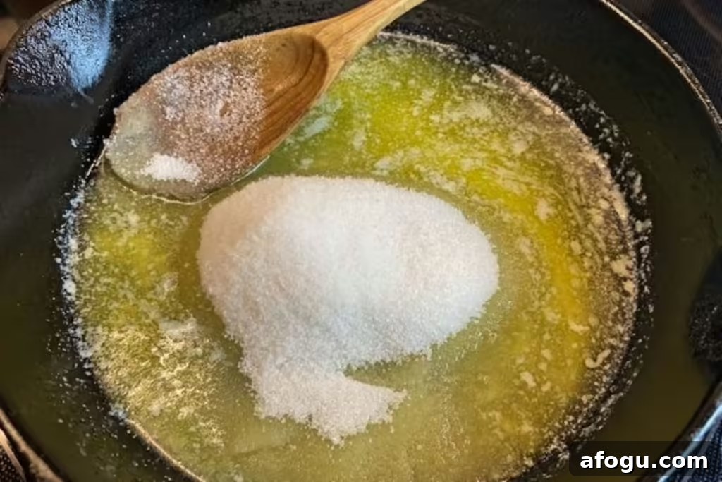 add sugar to butter