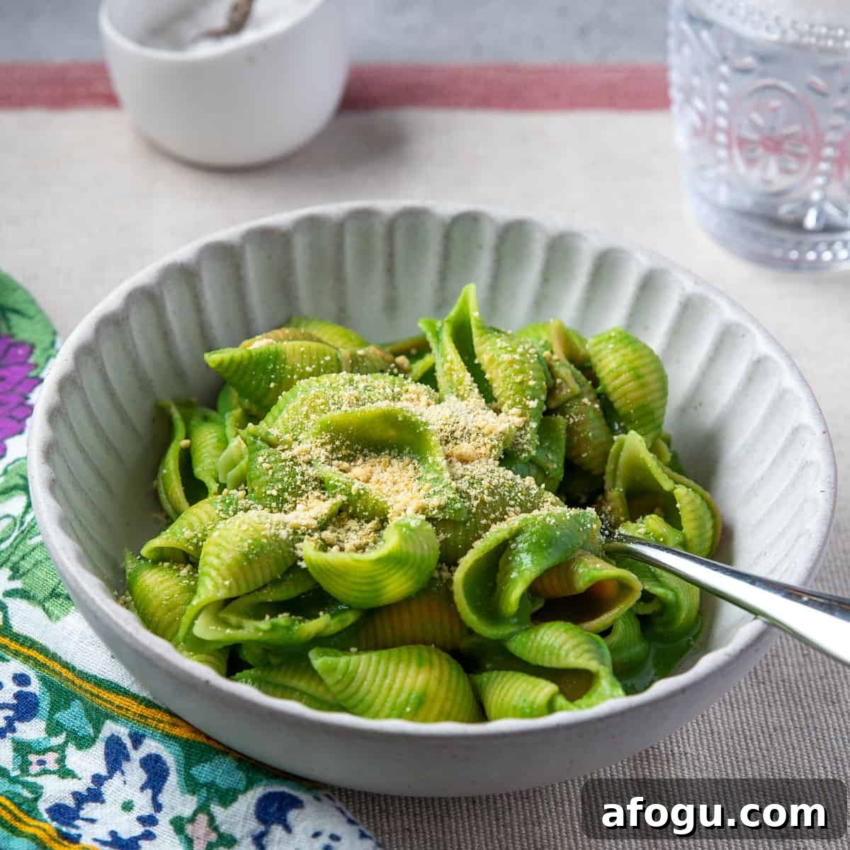 Quick Vegan Creamy Spinach Pasta