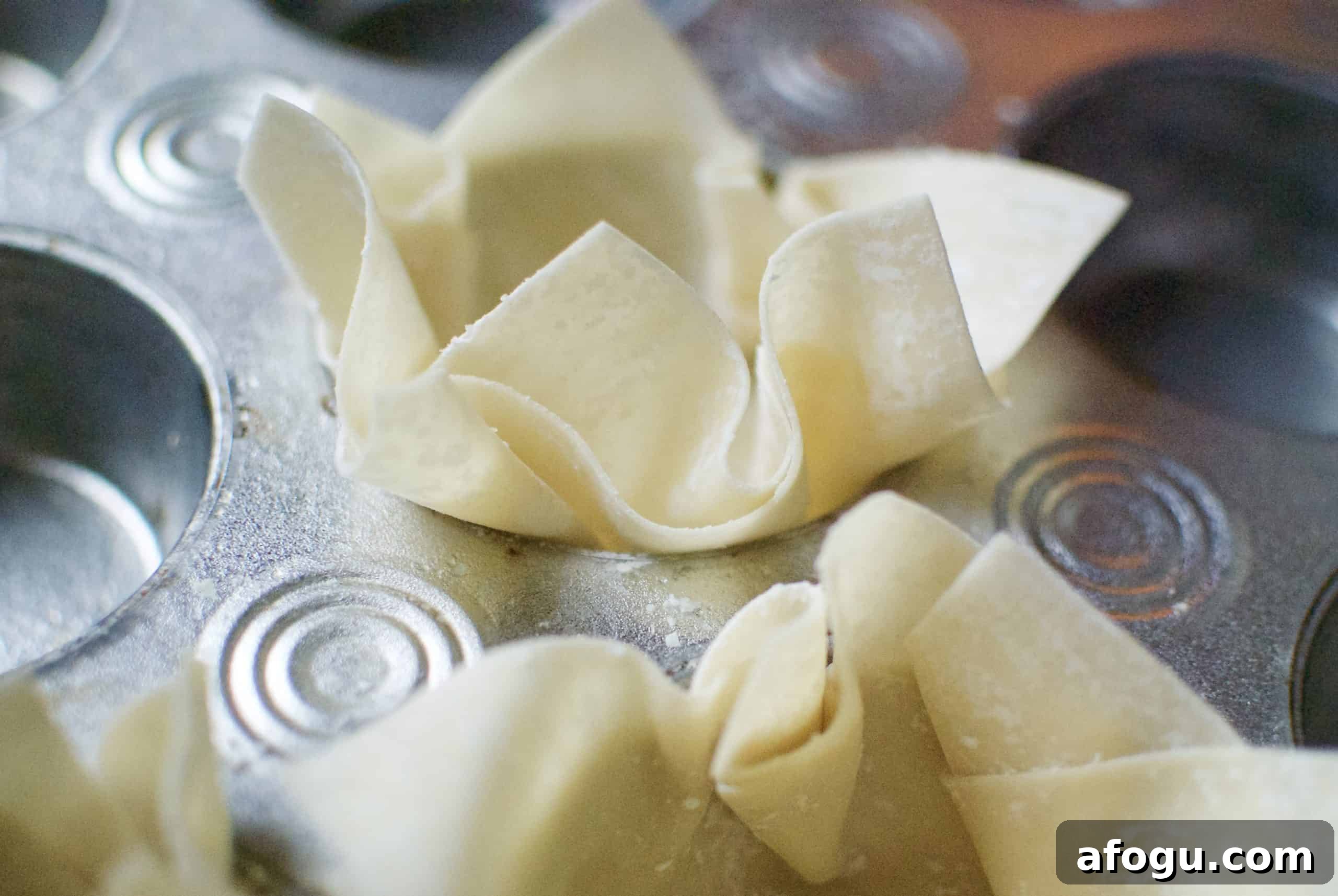 italian egg wonton cups