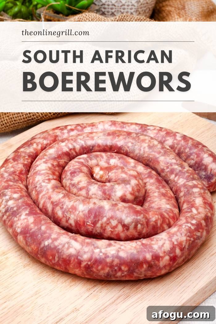 south african sausage boerewors recipe