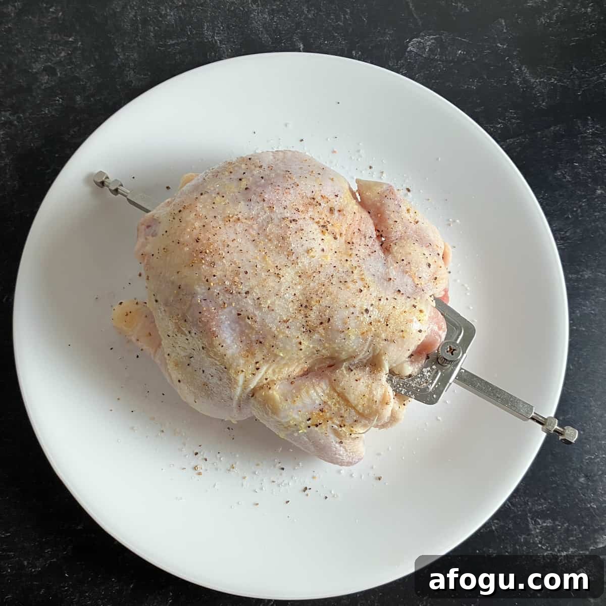 cornish hen on air fryer rotisserie