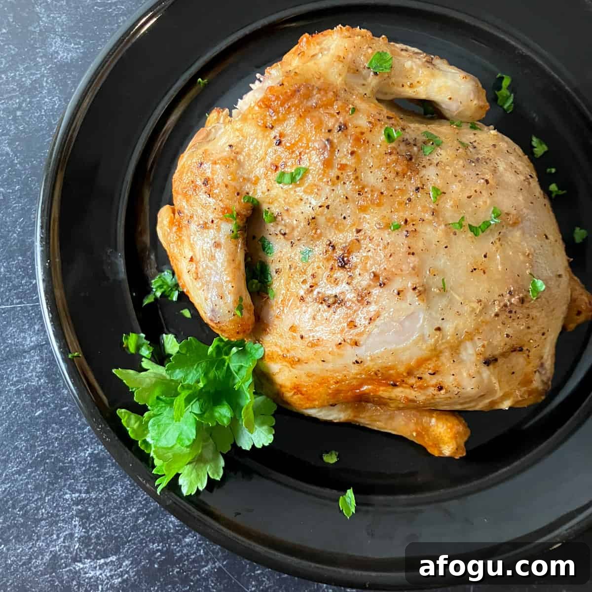 air fryer rotisserie cornish hen
